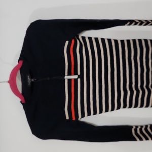 long sleeve blouse with lines